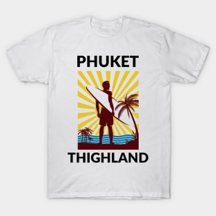 Retro Surfer Phuket Thighland T-Shirt